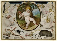 Joris Hoefnagel and Jacob Hoefnagel - Allegory on Life and Death, circa 1598