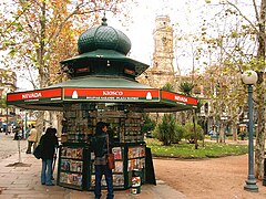 Characteristic kiosk of the city