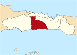 Location within Gorontalo