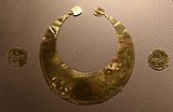 Gold lunula, Coggalbeg hoard, 2200-1800 BC