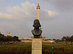 MH. Thamrin statue, Indonesian politician in the Dutch East Indies era