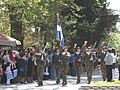 Military parade in Naousa on 15 April, in honour of the struggles during the revolution in 1822.