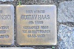 Stolperstein für Gustav Haas