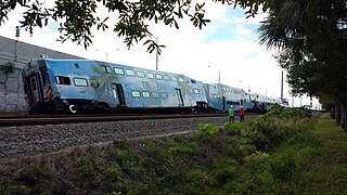 Derailed Tri-Rail cars in Lake Worth Beach on January 4, 2016