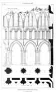 Elevation of east wall of south transept[13]