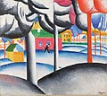 Kasimir Malewitsch: Landschaft (Der Winter), 1909 (datiert um 1930)