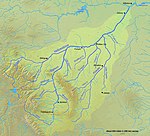 Map of the Yellowstone River watershed