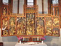 Der handgeschnitzte Altar aus der ersten Klosterkirche steht nun in der St-Vitus Kirche in Schinna
