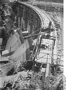 Bau der Staumauer (1931)