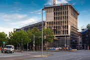 Construction site of the Deloitte-office block, July 2014