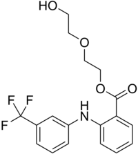 Strukturformel von Etofenamat