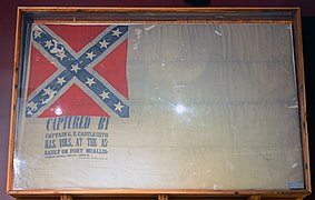 Captured Fort McAllister flag