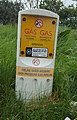 Image 50Construction close to high pressure gas transmission pipelines is discouraged, often with standing warning signs. (from Natural gas)