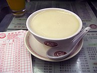 Ginger milk curd is a hot dessert that originated in Shawan Ancient Town of Panyu District, Guangzhou in the Guangdong Province in southern China. Its main ingredients are ginger, milk, and sugar.[4]