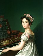 Manuela González Velázquez playing the piano (c. 1820)