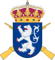 Coat of arms of the Halland Regiment (I 16/Fo 31) 1977–1994 and the Halland Brigade (Hallandsbrigaden, IB 16) 1994–2000.