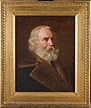Portrait of Longfellow by his son Ernest, now displayed on an easel in Longfellow's study