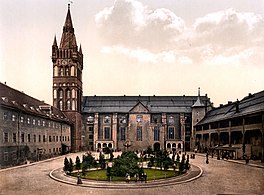 Königsberg Castle courtyard in c. 1900