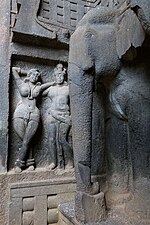 Extreme right panel with Mithuna couple