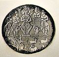 Silver plate of Khosrau I (531 to 579 CE).