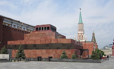 The Lenin Mausoleum in Moscow by Alexey Shchusev (1924)