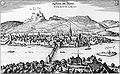 Die Munizipalstadt Stein am Rhein mit der Burg Hohenklingen, 1642