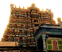 Ornate, multi-story temple