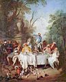 Nicolas Lancret, Lunch of Ham, 1735.