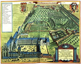 The palace and gardens of Coudenberg in 1659, L. Vorsterman the Younger