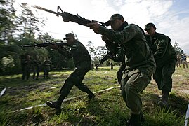 Brazilian marines demonstrate lane training