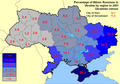Regions inhabited by significant Russian populations in Ukraine in 2001.