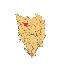 Location of Vižinada in Istria