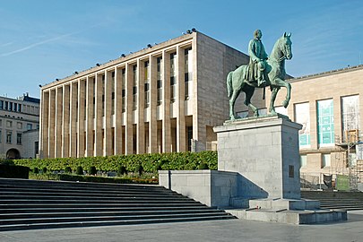 The Royal Library of Belgium (KBR) and the Equestrian Statue of Albert I