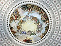 Apotheosis of George Washington found in the US Capitol Building rotunda