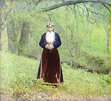 Armenian woman in national costume near Artvin, c. 1905–1915