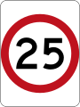 (R4-1) 25 km/h Speed Limit