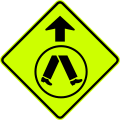(W6-2) Pedestrian Crossing Ahead