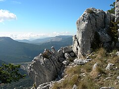 Panorama from Mount Bauroux, in the Provence Prealpes