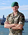 Royal Marines Brigadier wearing MultiCam at Navy Command Headquarters, 2021