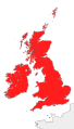 The British Isles (broad definition including the Channel Islands)