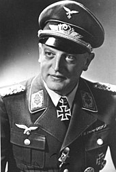 A photo of Oskar Bauer, commander of the II. Division of Flak Regiment 4