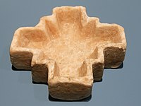 Cross-shaped ritual vase from the necropolis of Farkhor/Parkhar, Tajikistan, middle–late 3rd millennium BC.