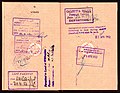 Interior of a 1952 issued diplomatic passport