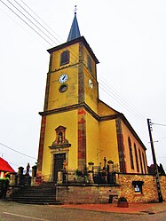 The church of Saint-Hubert in Mittersheim