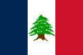 Flag of the State of Greater Lebanon during the French mandate 1920–1943 (variant)
