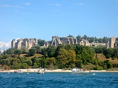 Grottoes of Catullus seen from the lake