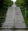 Treppe mit 387 Stufen zum Tetraeder
