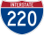 Interstate 220 marker