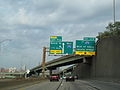 I-376 approaching Downtown Pittsburgh