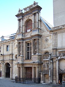 Court facade of the Château d'Anet, now serving as the facade of the chapel at the Ecole Nationale des Beaux-Arts in Paris
